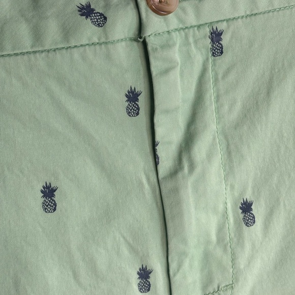 Izod Light Green Cargo Shorts with Navy Print‎ - Picture 2 of 5